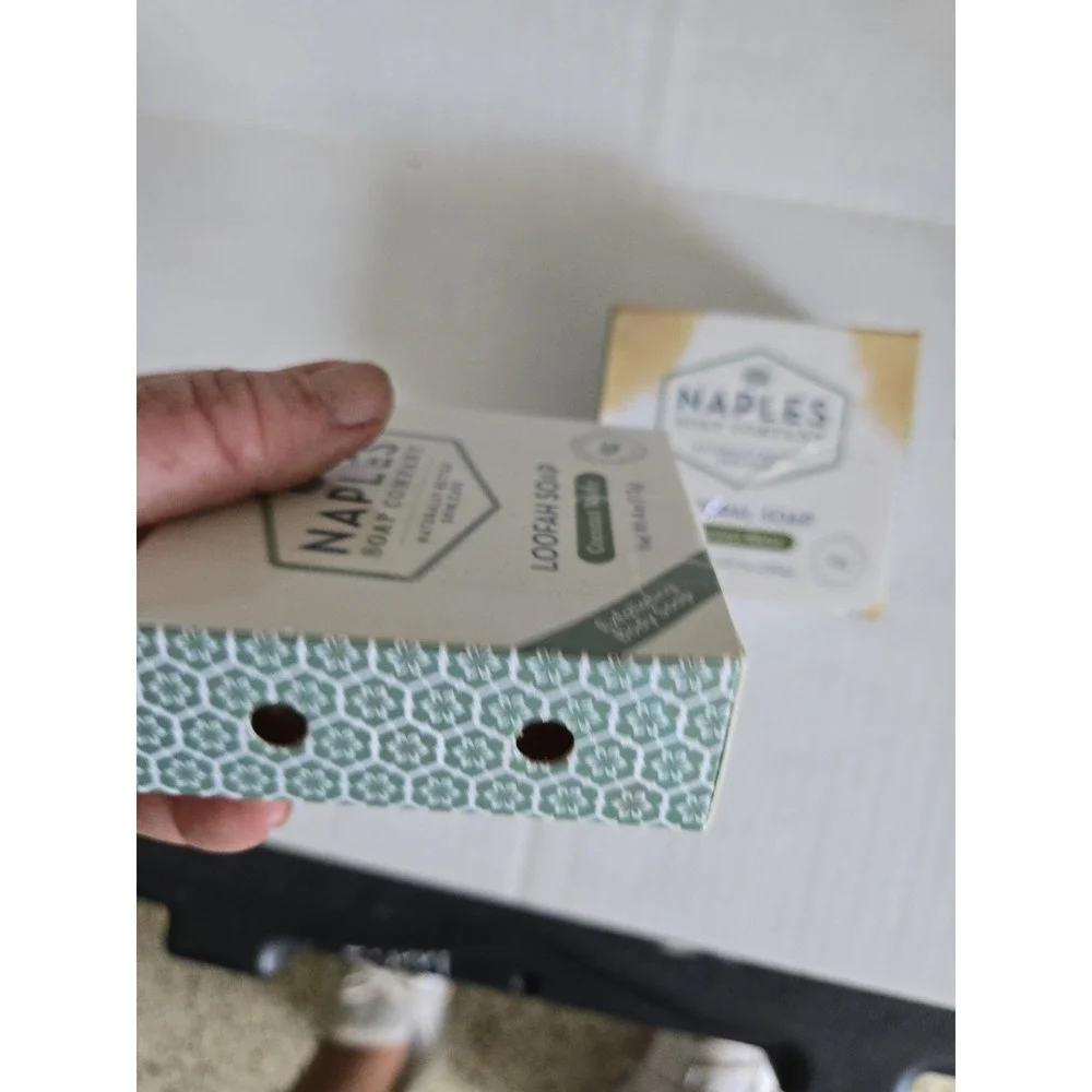 Naples Soap Co Coconut Bars Loffah New In Pkg 3 Bars Natural Exfoliating